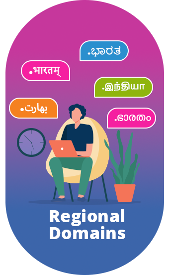 Register regional domain names in Indian languages like
Hindi, Tamil, Kannada, Malayalam, Marathi, and more
with W3infotech