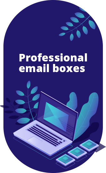 Professional email hosting services by W3infotech with
custom email boxes for your domain name.
